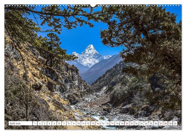 Produktbild: Nepal- Trekking durchs Hochgebirge (hochwertiger Premium Wandkalender 2026 DIN A2 quer), Kunstdruck in Hochglanz