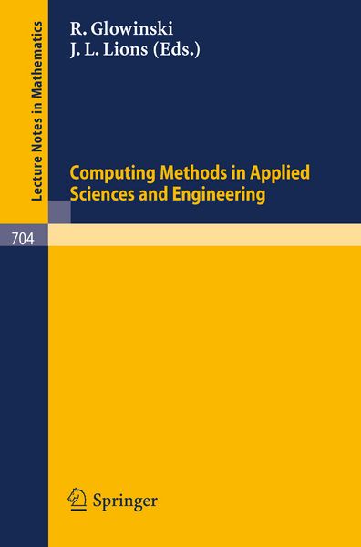 Produktbild: Computing Methods in Applied Sciences and Engineering, 1977. Third International Symposium, December 5-9, 1977, IRIA LABORIA, Institut de Recherche d`Informatique et d`Automatique