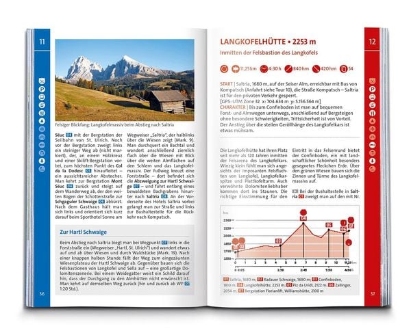 Produktbild: KOMPASS Wanderf&uuml;hrer Seiser Alm, Langkofel, Schlern, Tierser Tal - Herausragende Dolomiten, 35 Touren