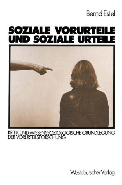 Produktbild: Soziale Vorurteile und soziale Urteile