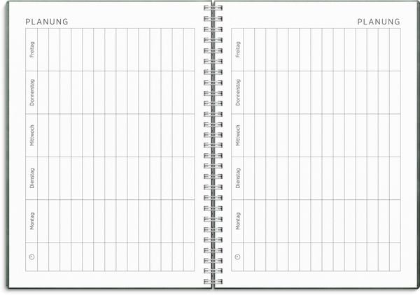 Produktbild: Kalender 26/27 Senator A5 Twist Gr&uuml;n