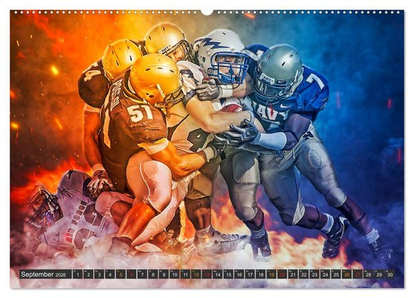 Produktbild: Faszination American Football (hochwertiger Premium Wandkalender 2026 DIN A2 quer), Kunstdruck in Hochglanz