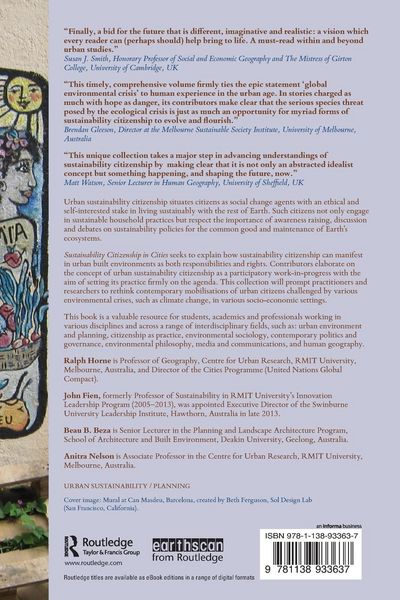 Produktbild: Sustainability Citizenship in Cities