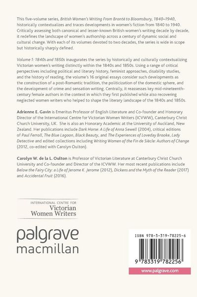Produktbild: British Women's Writing from Bront&euml; to Bloomsbury, Volume 1