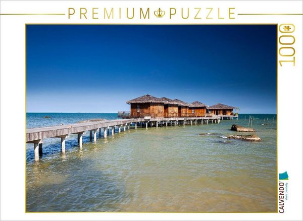 Produktbild: CALVENDO Puzzle Bungalows des Rocks Beach Boutique Resort, Insel Phu Quoc, Phu Quoc, Vietnam, Asien | 1000 Teile Lege-Gr&ouml;&szlig;e 64x48cm Foto-Puzzle f&uuml;r gl
