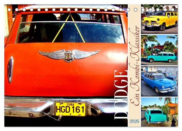DODGE - Ein Kombi-Klassiker (Tischkalender 2026 DIN A5 quer), CALVENDO Monatskalender