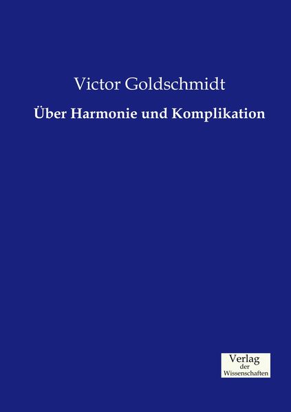 Produktbild: &Uuml;ber Harmonie und Komplikation