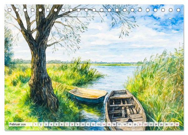 Produktbild: Bilder der Havelregion - Impressionen zwischen Brandenburg und Havelberg (Tischkalender 2026 DIN A5 quer), CALVENDO Monatskalender