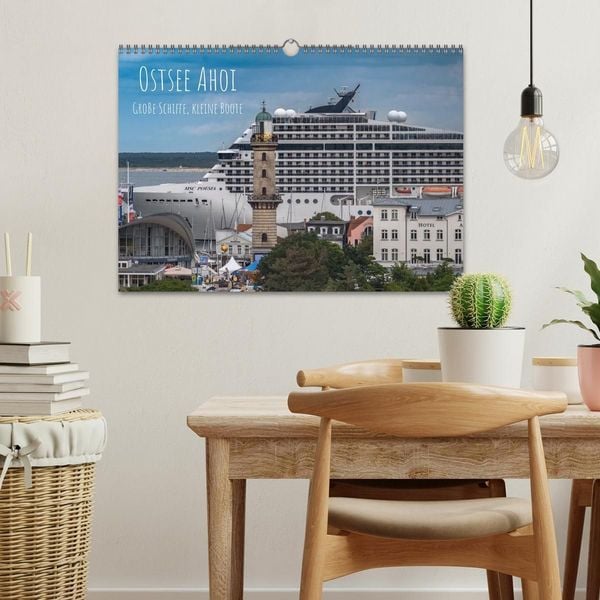 Produktbild: Ostsee Ahoi - Gro&szlig;e Schiffe, kleine Boote (Wandkalender 2027 DIN A3 quer), CALVENDO Monatskalender