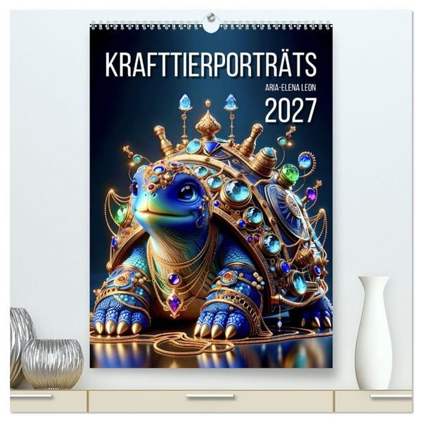 Produktbild: Krafttierportr&auml;ts (hochwertiger Premium Wandkalender 2027 DIN A2 hoch), Kunstdruck in Hochglanz