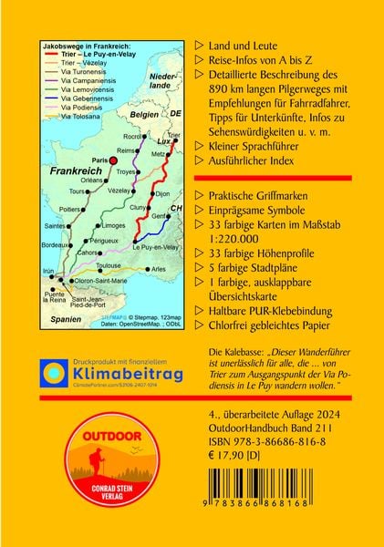 Produktbild: Jakobsweg Trier - Le Puy-en-Velay