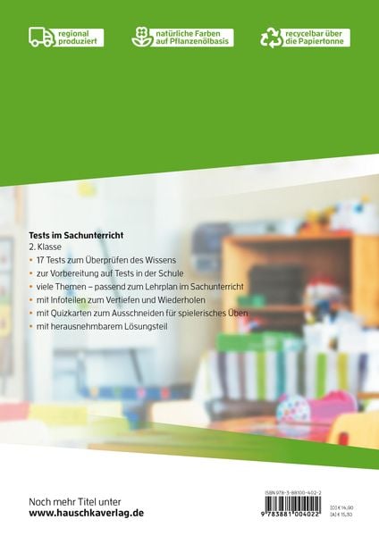 Produktbild: &Uuml;bungsheft mit Tests im Sachunterricht 2. Klasse