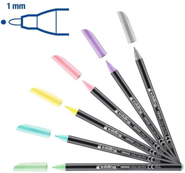 Produktbild: edding Fasermaler Fein 1200 Colour Pen 6er Set
