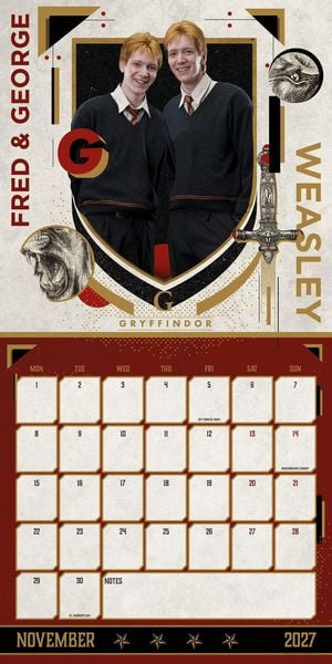 Produktbild: Harry Potter &ndash; Offizieller Kalender 2027 &ndash; Wandkalender