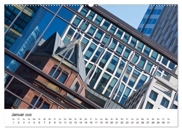 Produktbild: Frankfurt am Main - Fassaden (hochwertiger Premium Wandkalender 2026 DIN A2 quer), Kunstdruck in Hochglanz