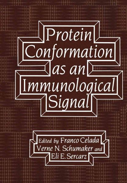 Produktbild: Protein Conformation as an Immunological Signal