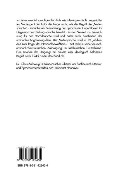 Produktbild: Muttersprache &mdash; Vaterland