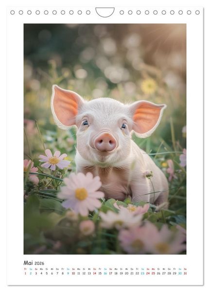 Produktbild: Schwein gehabt (Wandkalender 2026 DIN A4 hoch), CALVENDO Monatskalender