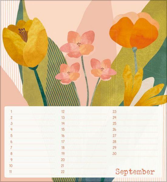 Produktbild: Geburtstagskalender Bloom