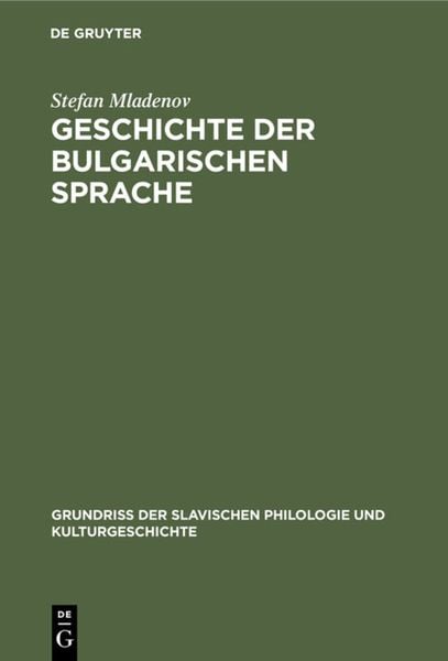 Produktbild: Geschichte der bulgarischen Sprache