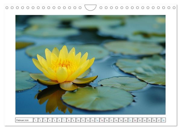 Produktbild: Lichtspiel der Seerosen (Wandkalender 2026 DIN A4 quer), CALVENDO Monatskalender
