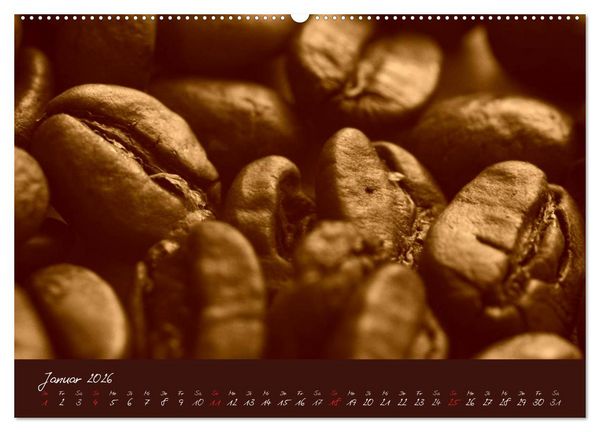 Produktbild: Kaffee Genuss Jahreskalender (hochwertiger Premium Wandkalender 2026 DIN A2 quer), Kunstdruck in Hochglanz