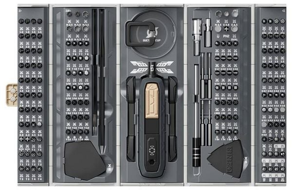 Produktbild: Jakemy Cordless screwdriver JM-8192 Bit-Set 180teilig T-Profil, T-Profil mit Loch, Sechskant, Kreuzschlitz Phillips, Kreuzschlitz