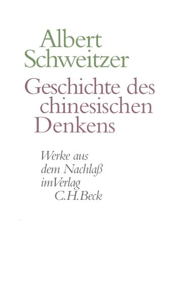 Produktbild: Geschichte des chinesischen Denkens