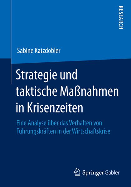 Produktbild: Strategie und taktische Ma&szlig;nahmen in Krisenzeiten