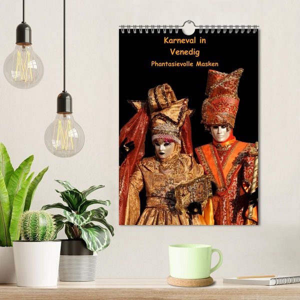 Produktbild: Karneval in Venedig - Phantasievolle Masken (Wandkalender 2026 DIN A4 hoch), CALVENDO Monatskalender