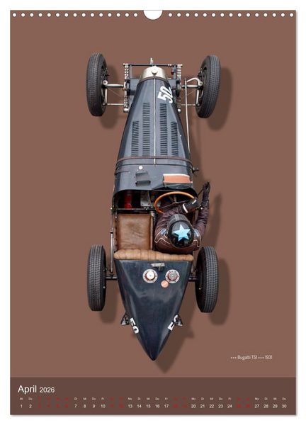 Produktbild: Legenden des Rennsports, Historic Grand Prix Cars 1925-1960 (Wandkalender 2026 DIN A3 hoch), CALVENDO Monatskalender