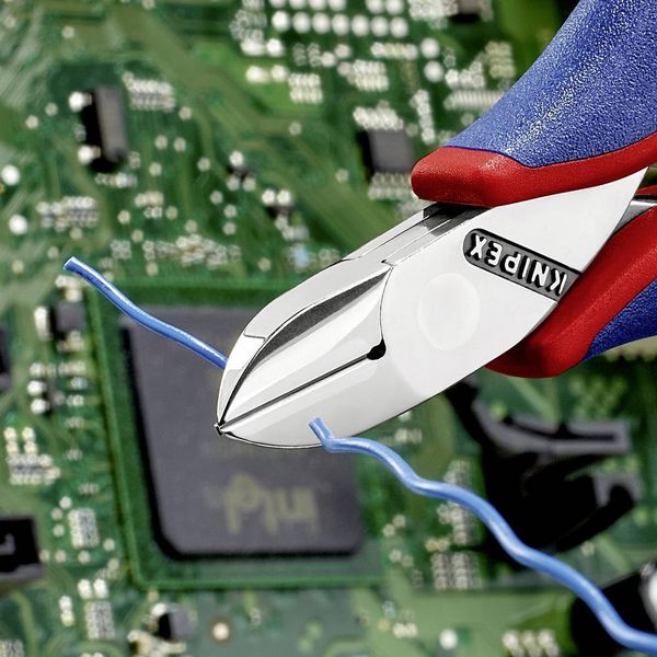 Produktbild: Knipex 77 12 115 Elektronik- u. Feinmechanik Seitenschneider mit Facette 115mm