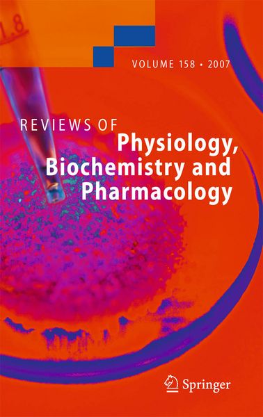 Produktbild: Reviews of Physiology, Biochemistry and Pharmacology 158