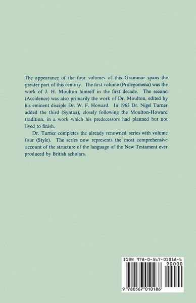 Produktbild: A Grammar of New Testament Greek