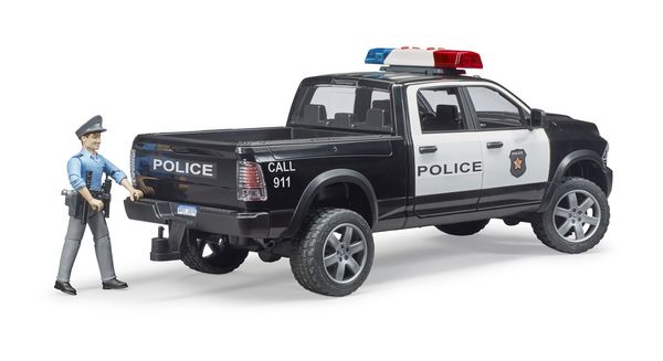Produktbild: bruder 02505 RAM 2500 Polizei Pickup mit L+S-Modul und Polizist