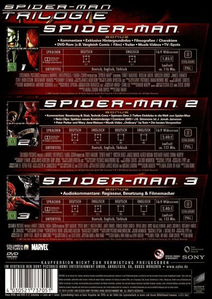 Produktbild: Spider-Man Trilogie [3 DVDs]