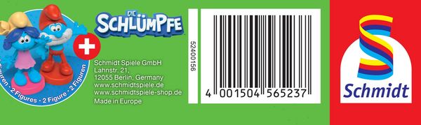 Produktbild: Verschlumpfte Party, 100 Teile, mit Add-on (2 Figuren)