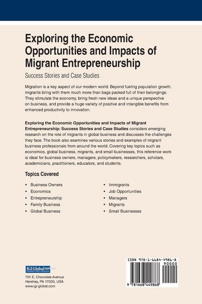 Produktbild: Exploring the Economic Opportunities and Impacts of Migrant Entrepreneurship