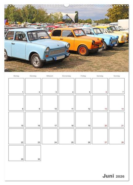Produktbild: Ost-Oldtimer in Magdeburg (hochwertiger Premium Wandkalender 2026 DIN A2 hoch), Kunstdruck in Hochglanz