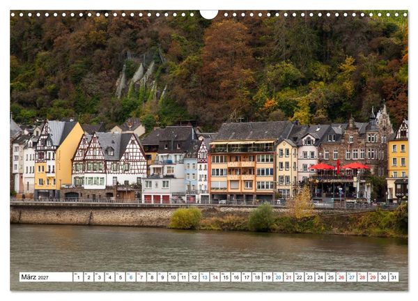 Produktbild: Die sch&ouml;nsten Orte im Moseltal - Von der Burg Eltz bis nach Trier (Wandkalender 2027 DIN A3 quer), CALVENDO Monatskalender