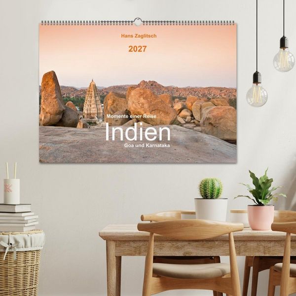 Produktbild: Momente einer Reise - Goa und Karnataka (Wandkalender 2027 DIN A2 quer), CALVENDO Monatskalender