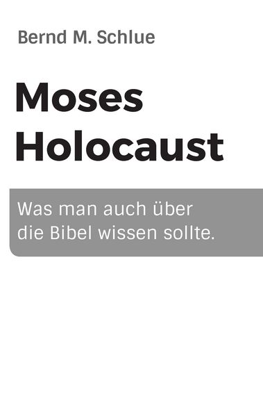 Produktbild: Moses Holocaust