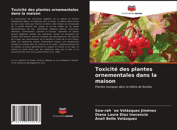 Produktbild: Toxicit&eacute; des plantes ornementales dans la maison