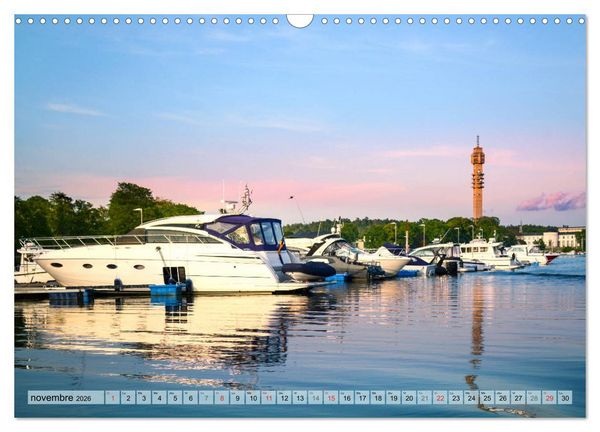 Produktbild: Stockholm - Vues maritimes (Calendrier mural 2026 DIN A3 vertical), CALVENDO calendrier mensuel