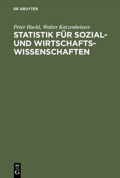 Produktbild: Statistik f&uuml;r Sozial- und Wirtschaftswissenschaften