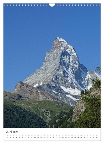 Produktbild: Horu Matterhorn im Hochformat (Wandkalender 2026 DIN A3 hoch), CALVENDO Monatskalender