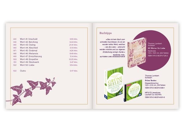 Produktbild: 50 W&ouml;rter f&uuml;r Liebe. H&ouml;rbuch