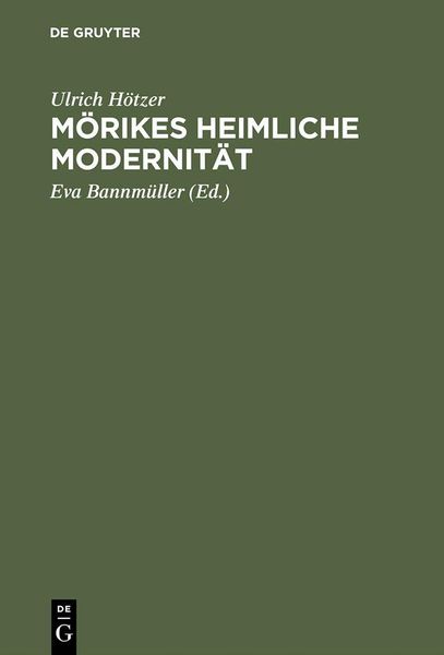 Produktbild: M&ouml;rikes heimliche Modernit&auml;t