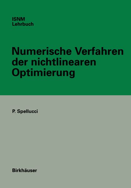 Produktbild: Numerische Verfahren der nichtlinearen Optimierung