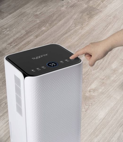 Produktbild: Sygonix Tuya Smart Luftentfeuchter 62m&sup3; 200W 12 l/Tag Wei&szlig;